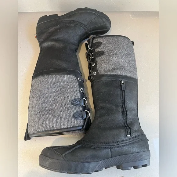 Ugg Belcloud 14” Tall Shearling Lined Leather Suede Lace Up Waterproof Boots 8 - Picture 7 of 13